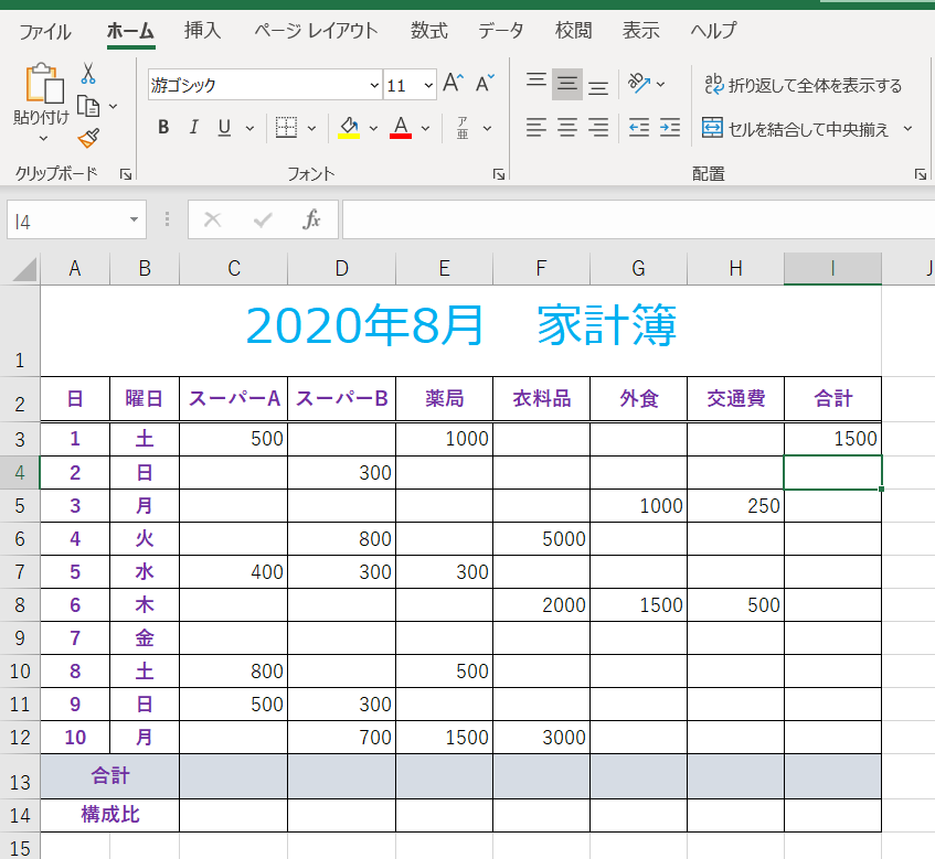 計算式の答えが表示された画像